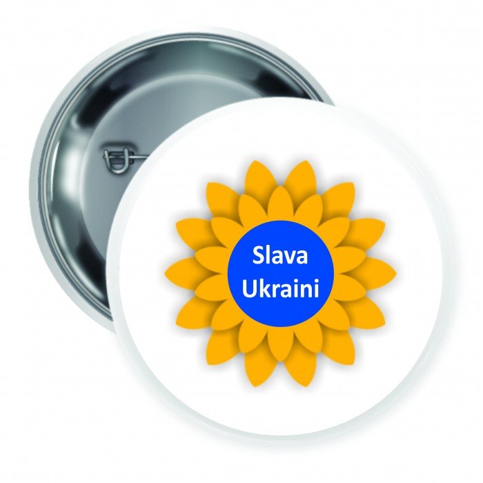 ŽENKLIUKAI SLAVA UKRAINI ( Ø 38 MM )