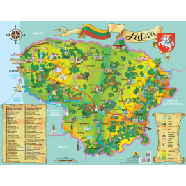 Lietuva. Žemėlapis vaikams