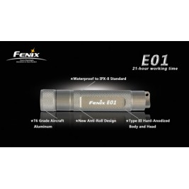 LED žibintuvėlis Fenix E01 LED žibintuvėlis Fenix E01