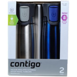 Rinkinys 2-jų kelioninių puodelių termosų su vakuumine izoliacija ir jungikliu "CONTIGO Astor" KR(CON1000-0263)
