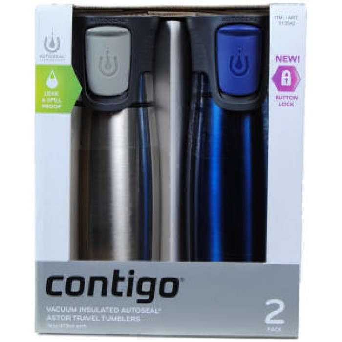 Rinkinys 2-jų kelioninių puodelių termosų su vakuumine izoliacija ir jungikliu "CONTIGO Astor" KR(CON1000-0263) Rinkinys 2-jų kelioninių puodelių termosų su vakuumine izoliacija ir jungikliu "CONTIGO Astor" KR(CON1000-0263)