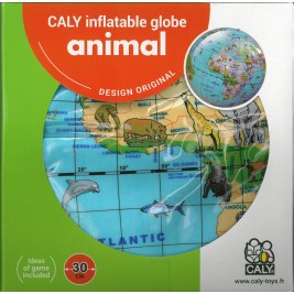 Kamuolys-žaidimas 42cm "Gyvunai" su lipdukais