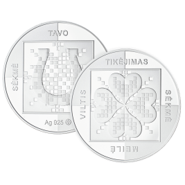 Sidabrinis sėkmės pinigėlis 