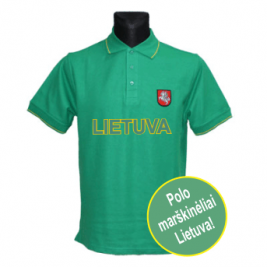 Polo marškinėliai su užrašu LIETUVA