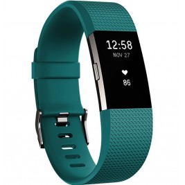 Fitbit Charge 2 Teal Silver - Small