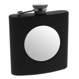 Gertuvė 6oz juoda dekoruota apskritimu HM547, SV-3030521