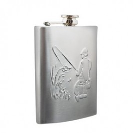 Gertuvė 240ml plieninė su žvejo atvaizdu WA-8R, SV-3025649
