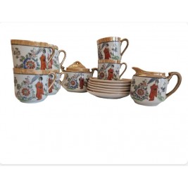   Japoniškas porceleninis arbatos puodelių rinkinys
