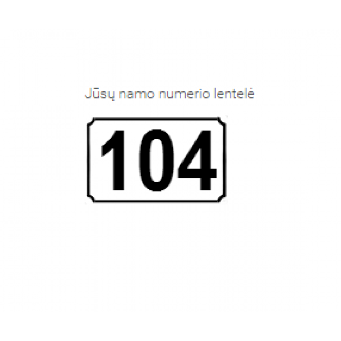 Namo numerio lentelė BS-1615 Namo numerio lentelė BS-1615