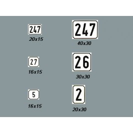 Namo numerio lentelė BS-1615 Namo numerio lentelė BS-1615