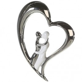 Statulėlė Silver Heart, keraminė/pakabinama