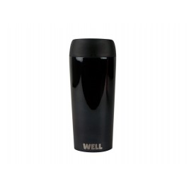 Kelioninis puodelis 450ml „WELL BLACK CHROME