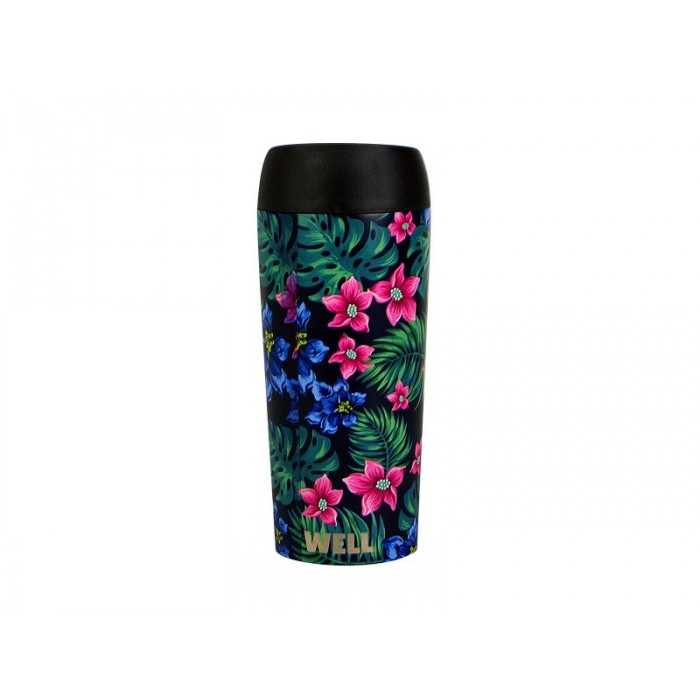 Kelioninis puodelis 450ml „WELL TROPICAL Kelioninis puodelis 450ml „WELL TROPICAL