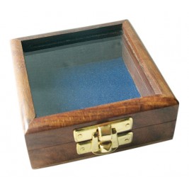 Dėžutė su stikliniu dangteliu 8,5x8,5x3,5cm SC(2024)